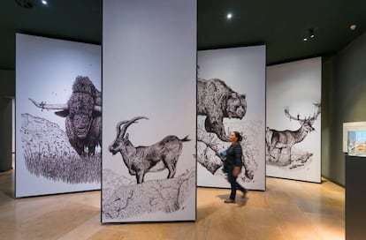 Una de las salas del MUPAC, en Santander.