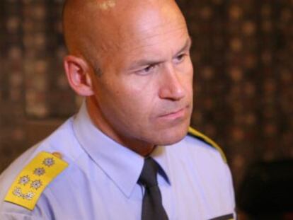 El jefe de la Polic&iacute;a noruega, Oystein Maeland, el 23 de julio de 2011.
