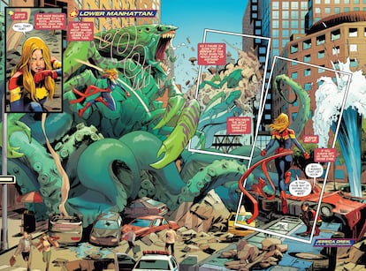 Página de Carmen Carnero en la serie dedicada a Capitana Marvel.