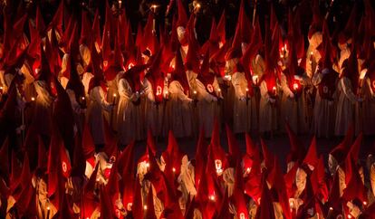 Procesión del Silencio en Zamora el 1 de abril de 2015