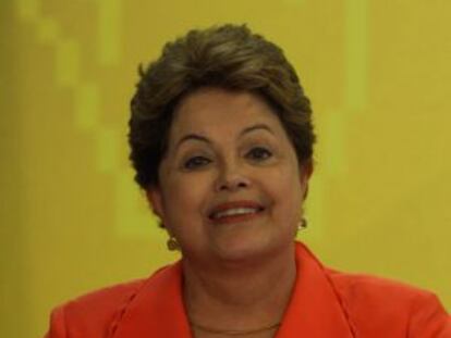 La presidenta brasileña, en el lanzamiento de una web de su gobierno.