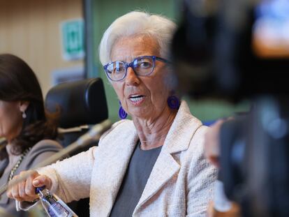 La presidenta del Banco Central Europeo, Christine Lagarde, ante el Parlamento Europeo.