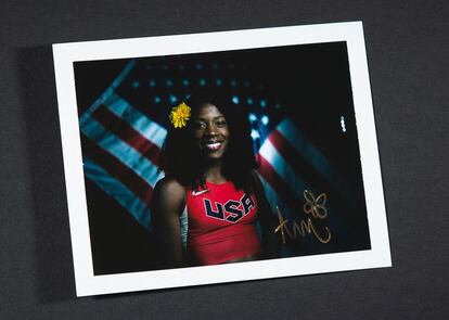 La mediofondista Alysia Montano. En 2014 corrió los 800 de los campeonatos americanos embarazada de ocho meses.