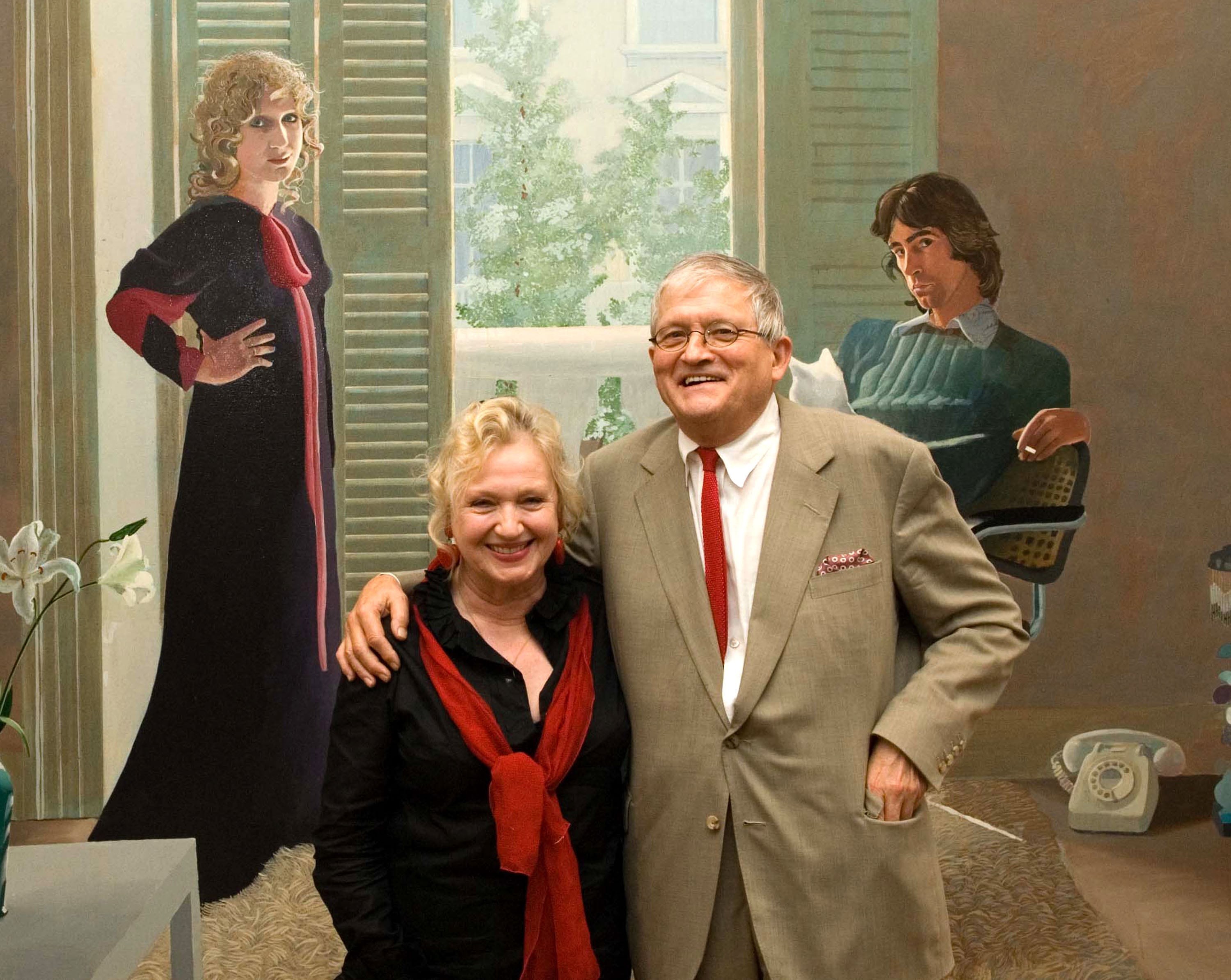 Burberry Sponsors David Hockney Exhibition at the National Portrait Gallery
