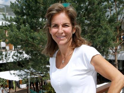 Arantxa Sánchez Vicario, el pasado domingo en el Roland Garros.