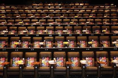 Vista general de un cine de Miami antes de la proyección de 'Del revés 2'.