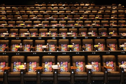 View of a Miami movie theater before a screening of ‘Inside Out 2’.