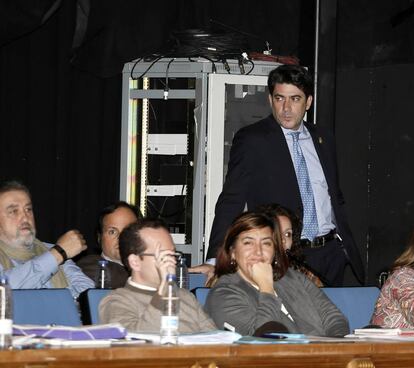 El alcalde de Alcorcón, David Pérez, el pasado 30 de noviembre, en el que la oposición pidió su dimisión