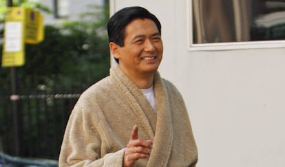 El actor Chow Yun-Fat, en un rodaje en Londres en 2008.