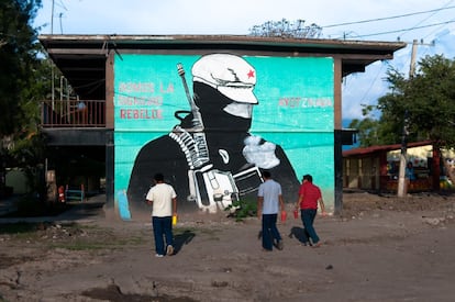 Escuela de maestros de Ayotzinapa.