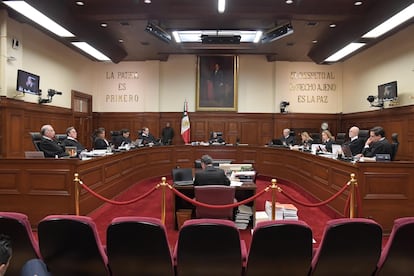 Sesión en el pleno de la Suprema Corte de Justicia de la Nación, el 5 de noviembre 2024.