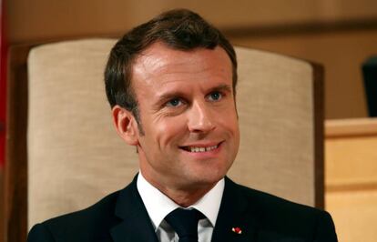 El presidente franc&eacute;s, Emmanuel Macron