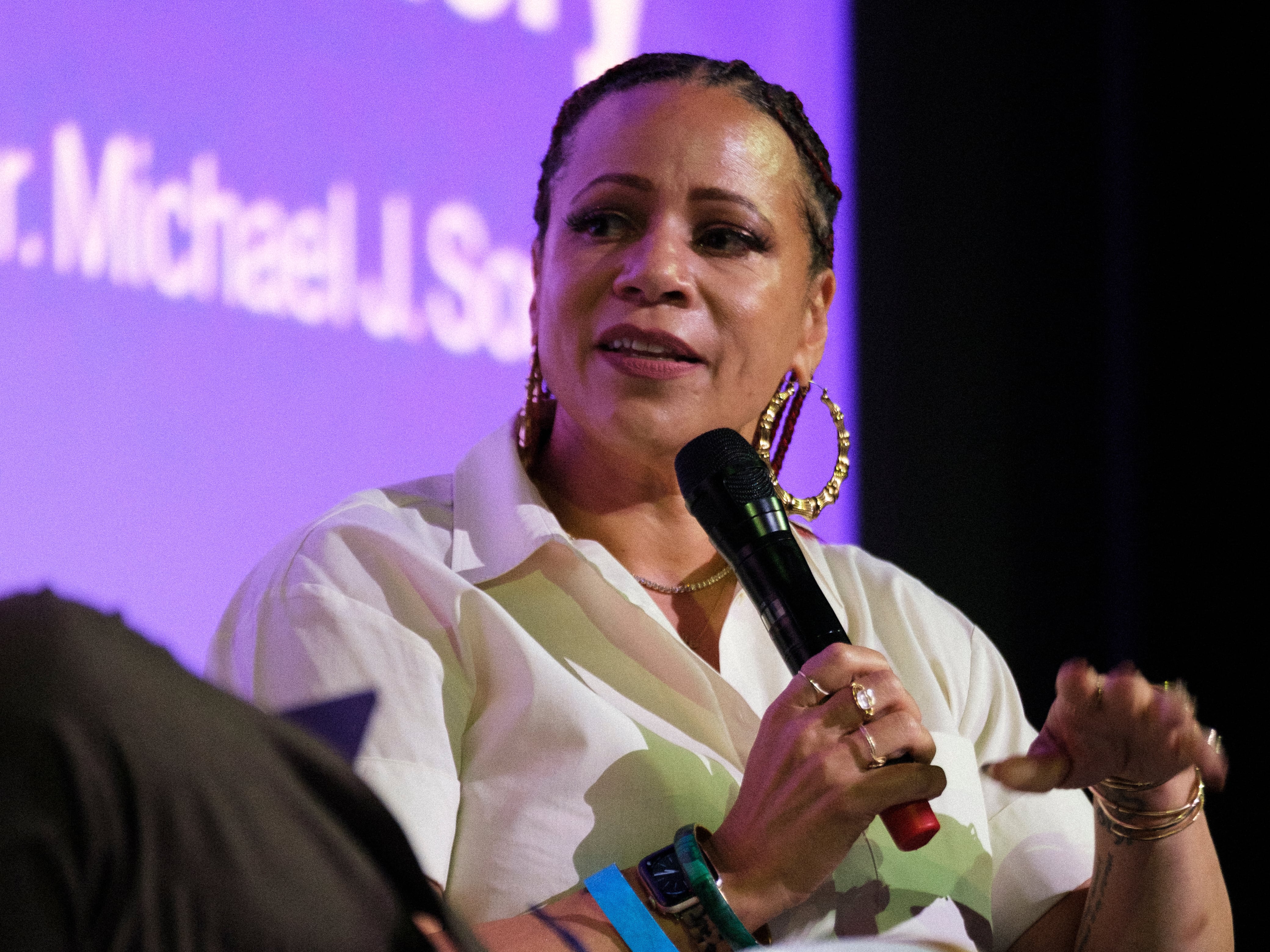 Nikole Hannah-Jones, durante su participación en el Hay Festival en Dallas.
