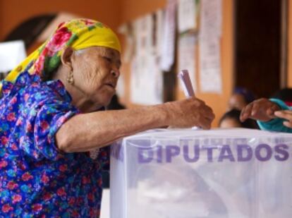 Elecciones en una comunidad indígena en Oaxaca.
