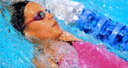 Laure Manaudou, en los campeonatos franceses de Dunkerque