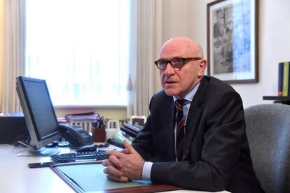 Lawyer Paul Bekaert in his office in Tielt, Belgium.