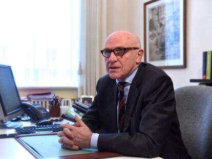 Lawyer Paul Bekaert in his office in Tielt, Belgium.