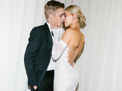 Una de las imágenes que ha compartido en Justin Bieber a propósito de la boda.