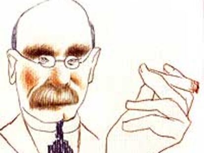 El escritor británico Rudyard Kipling (1865-1936)