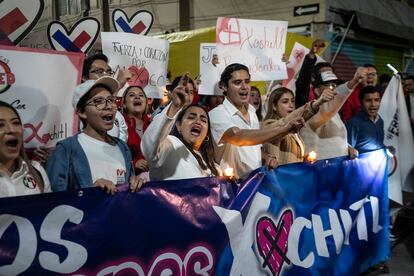 Simpatizantes de Xóchitl Gálvez salieron a las calles a mostrar su apoyo.