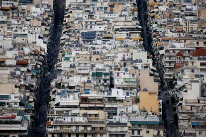 Vista del paisaje urbano de Atenas (Grecia).