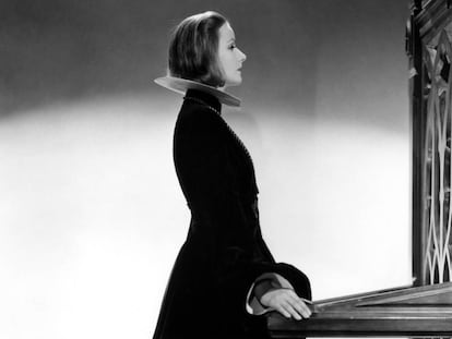 Greta Garbo en un fotograma de 'La reina Cristina de Suecia'.