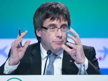 Carles Puigdemont en Sitges.