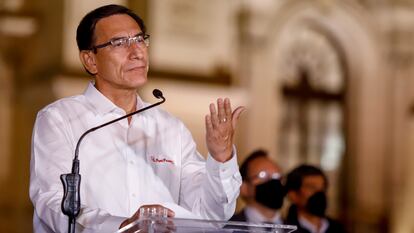 El expresidente de Perú, Martín Vizcarra, el pasado 9 de noviembre en Lima.