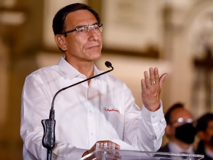 El expresidente de Perú, Martín Vizcarra, el pasado 9 de noviembre en Lima.