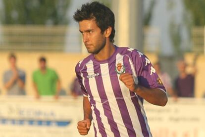 Bueno, durante un partido con el Valladolid.