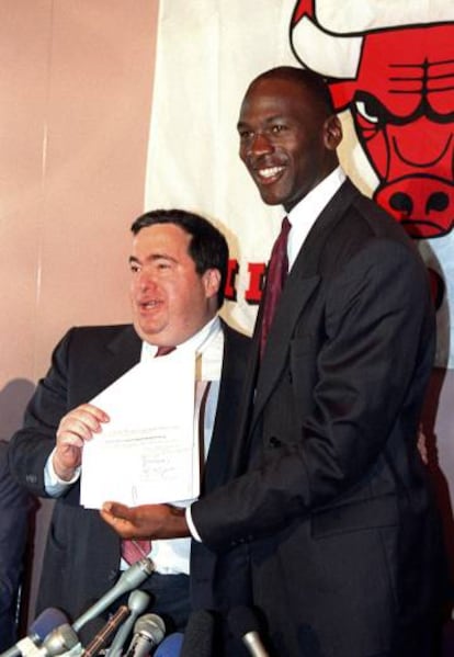 Krause y Michael Jordan.