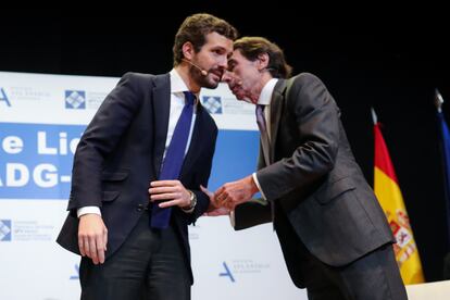 Pablo Casado y José María Aznar, el pasado enero.