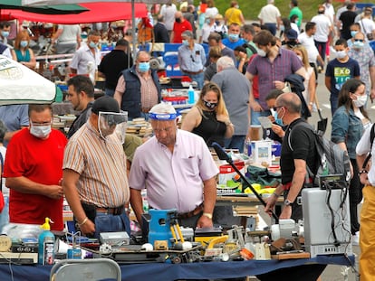 The Rastro flea market in Gijón on June 21.