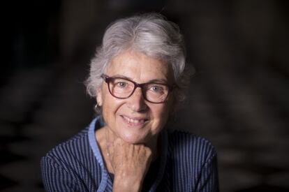 Muriel Casals, moments abans de l'entrevista