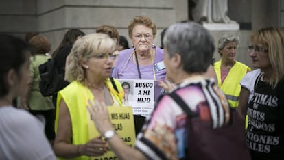 Imagen de archivo de una protesta en Barcelona para reclamar justicia sobre los casos de ni&ntilde;os robados.