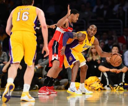 Kobe y Pau, en un lance del partido