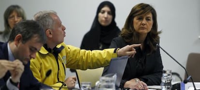 La concejal de Seguridad, Fátima Núñez, durante su intervención.