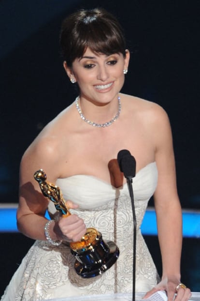 Penélope Cruz, durante la gala de entrega de los Oscar 2009.