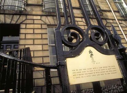 La casa familiar de Robert Louis Stevenson, en el 17 de Heriot Row.