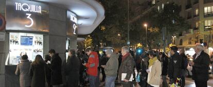 Sala de cine, en Madrid.