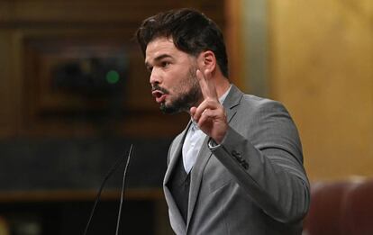 El portaveu d'ERC al Congrés, Gabriel Rufián.