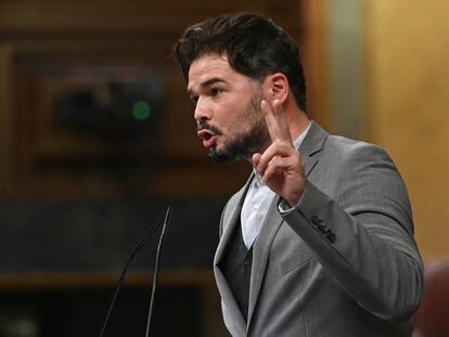 El portaveu d'ERC al Congrés, Gabriel Rufián.