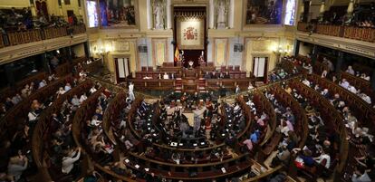 El Congreso de los Diputados, en un homenaje a Cervantes.