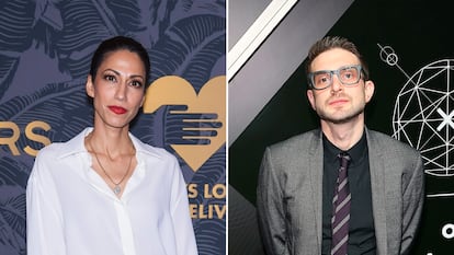 La asesora política Huma Abedin y el filántropo Alexander Soros.