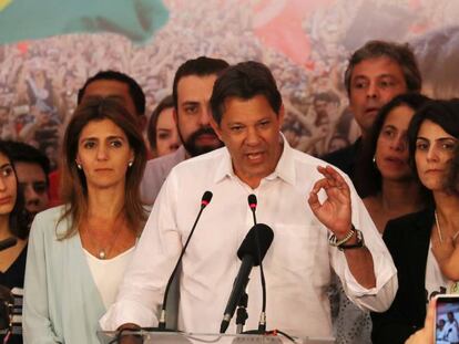 Fernando Haddad fala após a derrota.