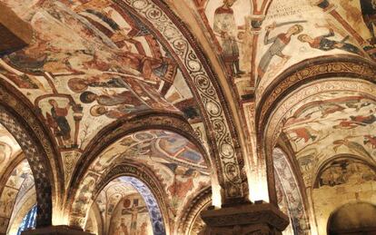 Interior del Pante&oacute;n de los Reyes, en la Bas&iacute;lica de San Isidoro, en Le&oacute;n. 