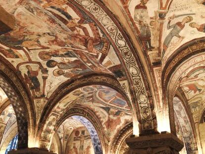 Interior del Pante&oacute;n de los Reyes, en la Bas&iacute;lica de San Isidoro, en Le&oacute;n. 