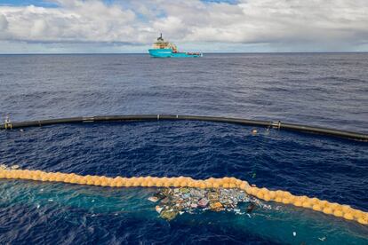 Los residuos recogidos en la primera misión exitosa del proyecto The Ocean Cleanup la semana pasada.