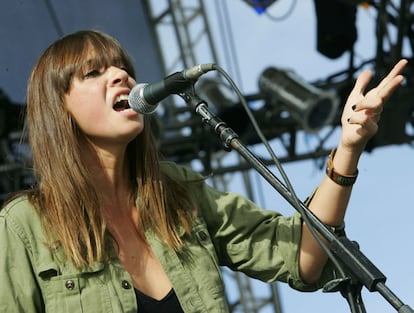 Cat Power, durante un concierto en 2006, en la época de 'The Greatest'.