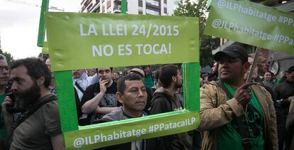 Asistentes a la convocatoria en Barcelona.